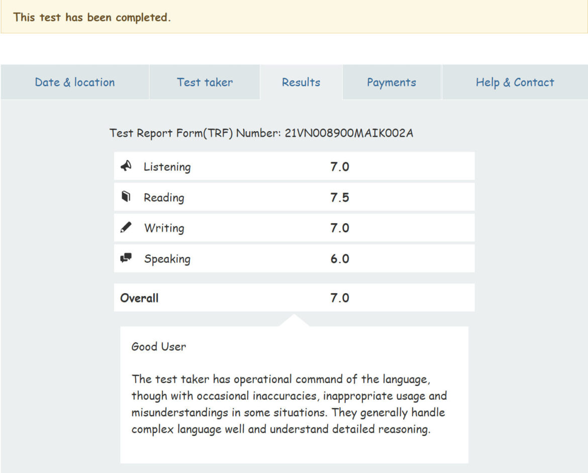 Học viên Mai Khánh Huyền - IELTS 7.0 - Writing 7.0