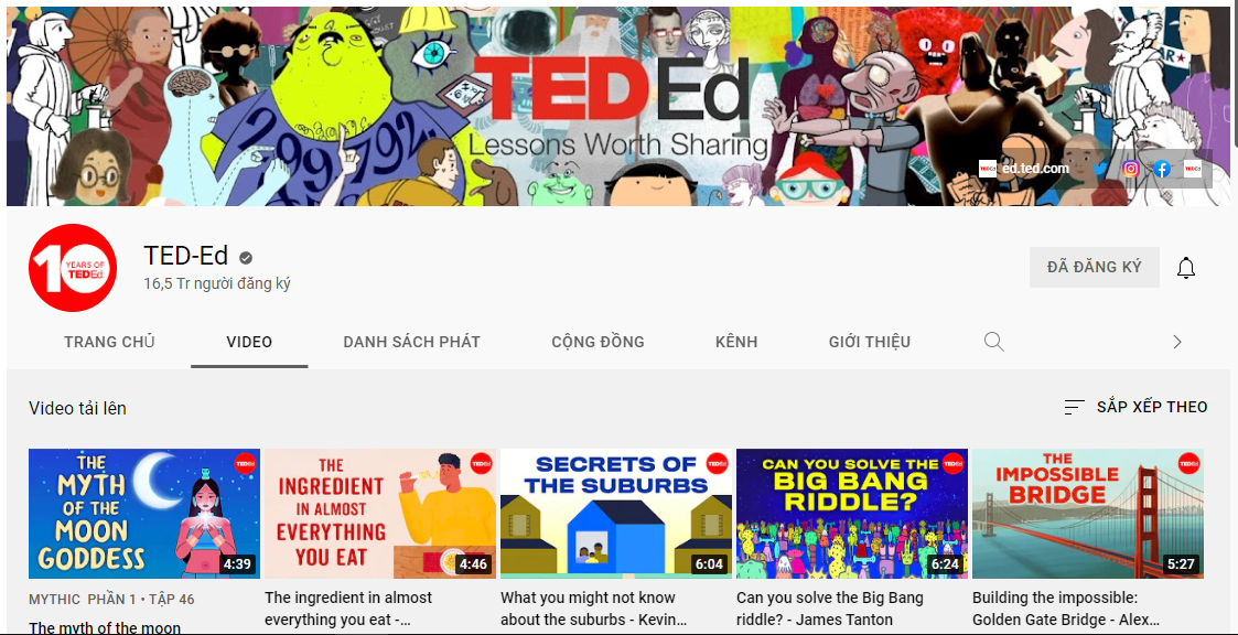 Việc học sẽ không còn nhàm chán với những video bắt mắt của TED-Ed