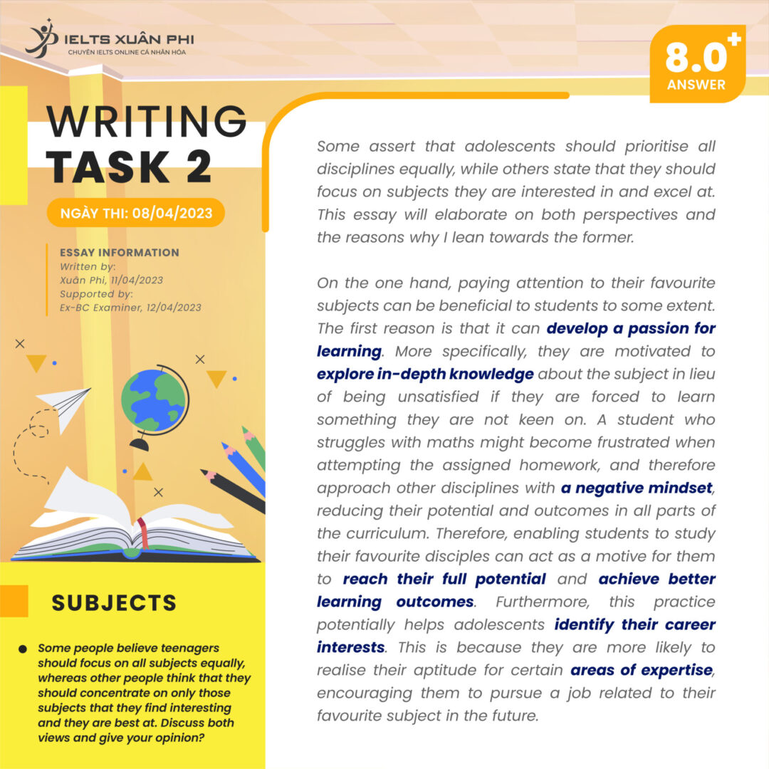 Đọc bài mẫu Writing Task 2 sẽ giúp bạn có thêm một góc nhìn mới về chủ đề mà mình định viết